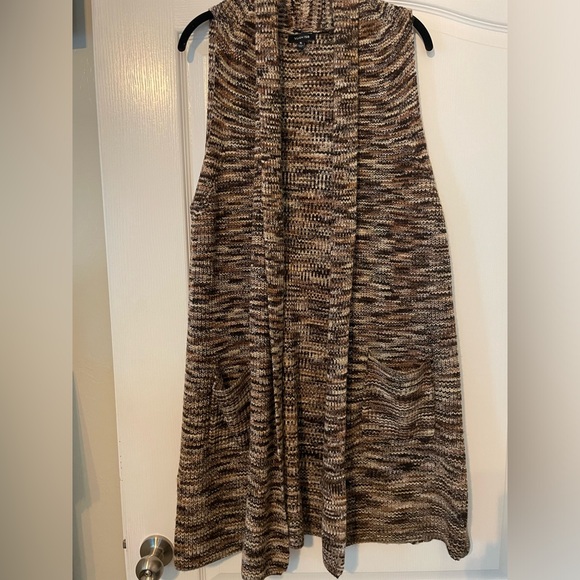 Women's Brown Knit Cardigan - Picture 1 of 11